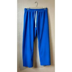 Figs Scrub Pants Royal Blue XL High Waisted Livingston Basic Scrub Pants READ
